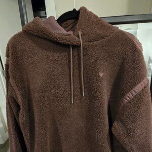 Adidas Women's Premium Essentials Hoodie Shadow Brown Size XS NEW RARE